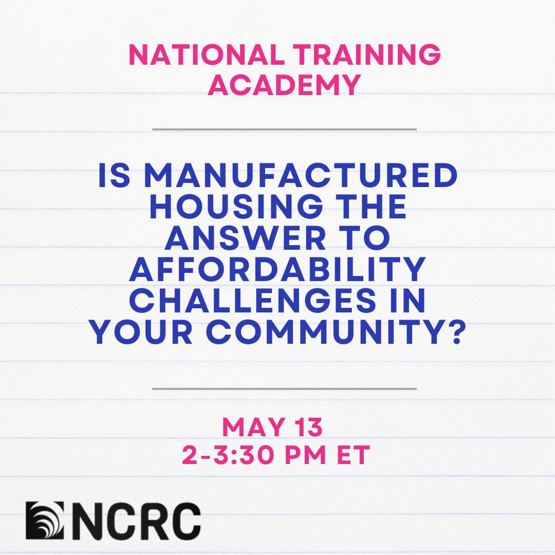 Is Manufactured Housing the Answer to Affordability Challenges in Your Community